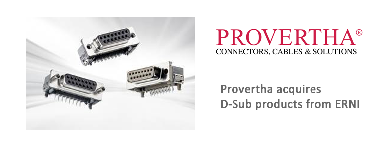 Provertha is taking over the D-Sub production of ERNI.