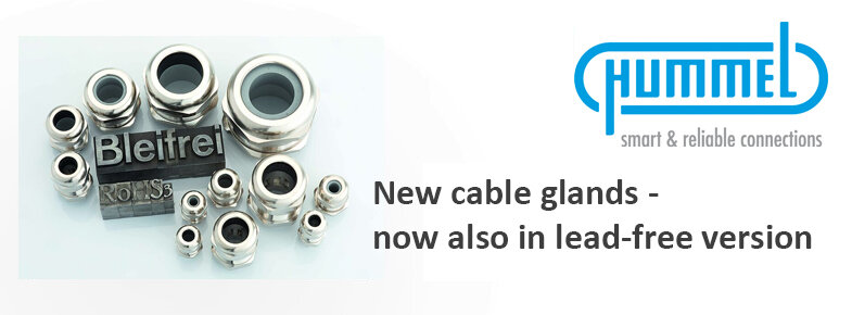 Hummel metal cable glands now also lead-free