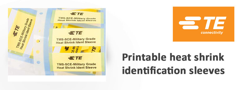 Printable heat shrink identification sleeves