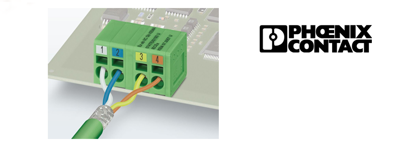 PCB terminal blocks for PROFINET by Phoenix Contact