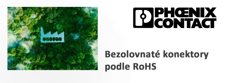 Bezolovnaté konektory podle RoHS