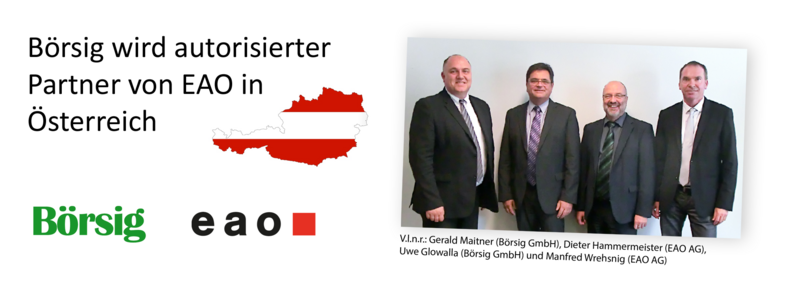 Spezialdistributor Börsig wird autorisierter Partner der EAO AG für Österreich