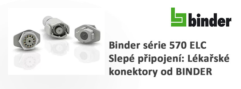 Slepé připojení: Lékařské konektory od BINDER