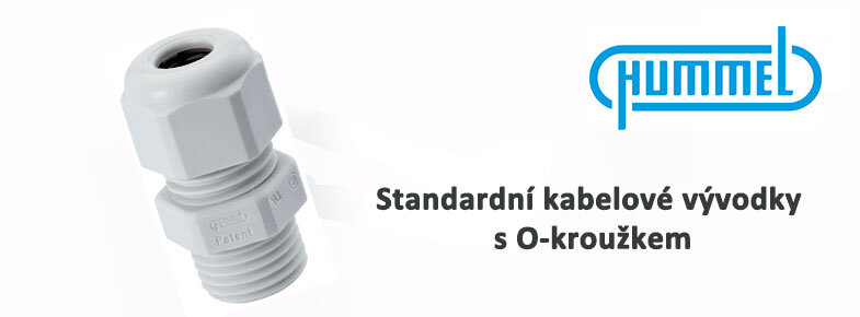 HUMMEL: Standardní kabelové vývodky s O-kroužkem