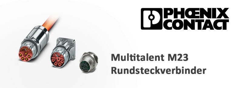 Multitalent M23 Rundsteckverbinder  