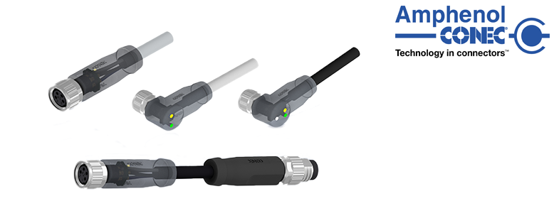 CONEC: M8x1 s integrovanou LED