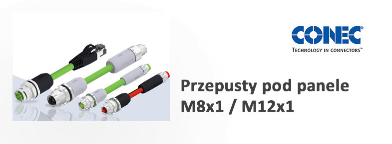 Przepusty pod panele M8x1 / M12x1