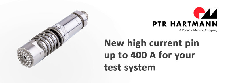 New high current pin up to 400 A for your test system