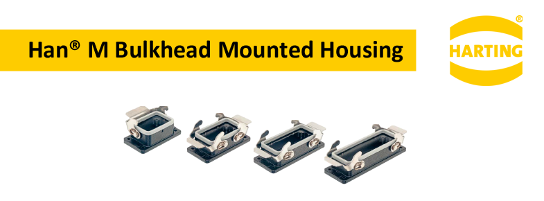 HARTING Han® M Bulkhead Mounted Housings for extreme conditions