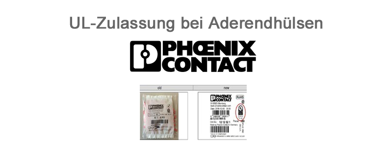 UL-Zulassung für Aderendhülsen von Phoenix Contact